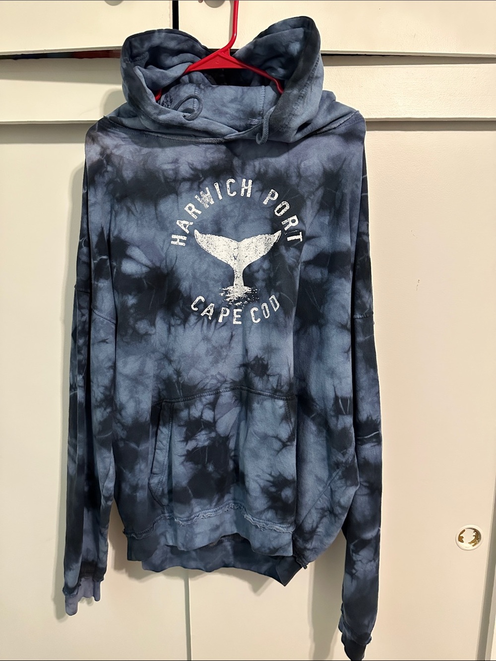 NWOT - Cape Cod Tie-Dye Hoodie - Blue/Black